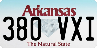 AR license plate 380VXI