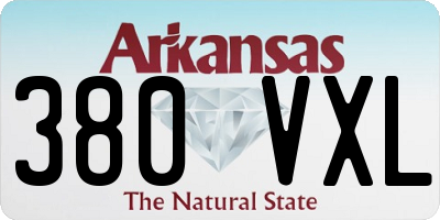 AR license plate 380VXL