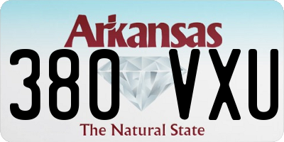 AR license plate 380VXU