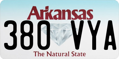 AR license plate 380VYA