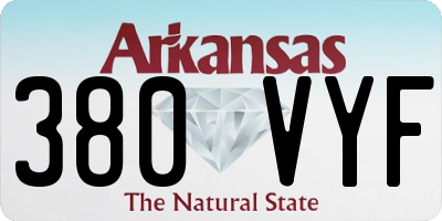 AR license plate 380VYF