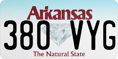 AR license plate 380VYG