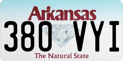 AR license plate 380VYI