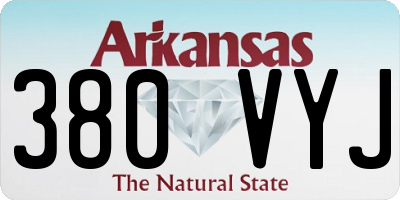 AR license plate 380VYJ