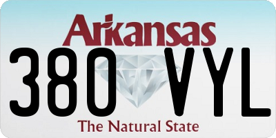 AR license plate 380VYL