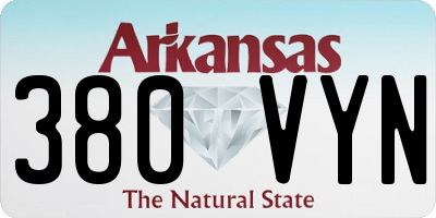 AR license plate 380VYN