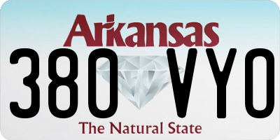 AR license plate 380VYO