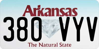 AR license plate 380VYV