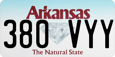 AR license plate 380VYY