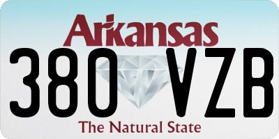 AR license plate 380VZB