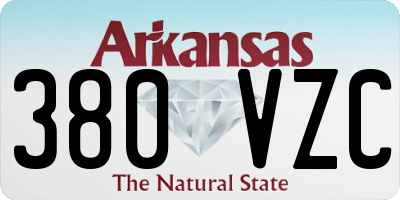 AR license plate 380VZC