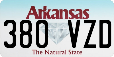 AR license plate 380VZD