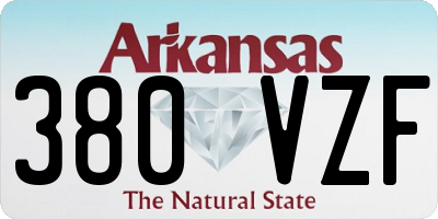 AR license plate 380VZF