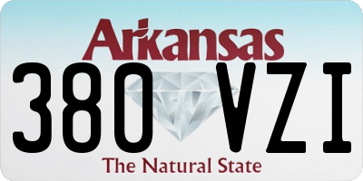 AR license plate 380VZI