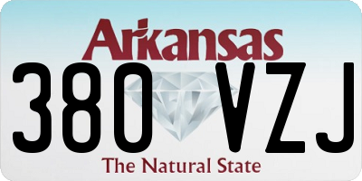 AR license plate 380VZJ