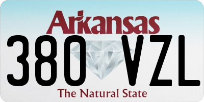 AR license plate 380VZL