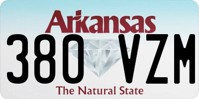 AR license plate 380VZM