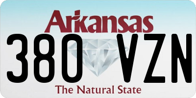 AR license plate 380VZN