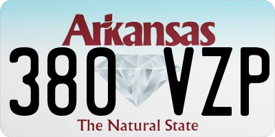 AR license plate 380VZP