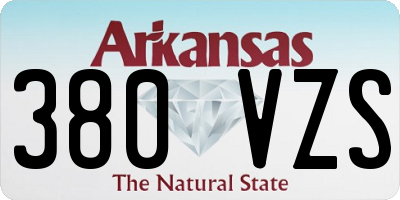 AR license plate 380VZS