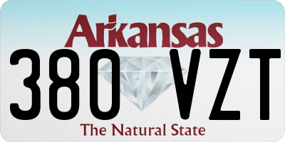 AR license plate 380VZT