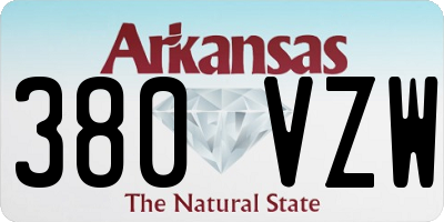 AR license plate 380VZW