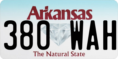 AR license plate 380WAH