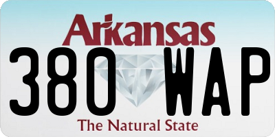 AR license plate 380WAP