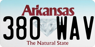 AR license plate 380WAV
