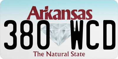 AR license plate 380WCD