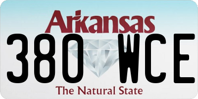 AR license plate 380WCE