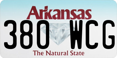 AR license plate 380WCG