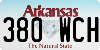 AR license plate 380WCH