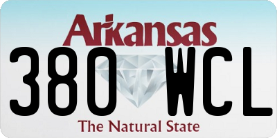 AR license plate 380WCL