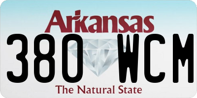 AR license plate 380WCM