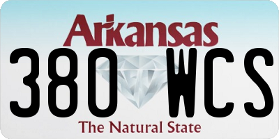 AR license plate 380WCS