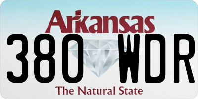 AR license plate 380WDR