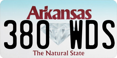 AR license plate 380WDS