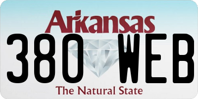 AR license plate 380WEB