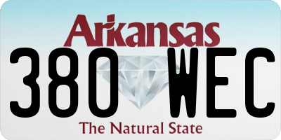 AR license plate 380WEC
