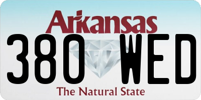 AR license plate 380WED
