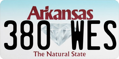 AR license plate 380WES