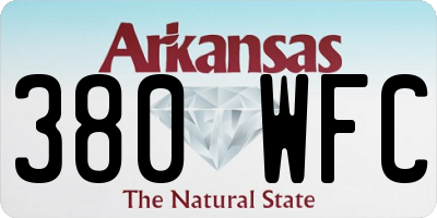 AR license plate 380WFC