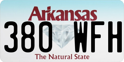 AR license plate 380WFH