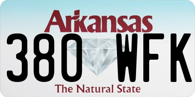 AR license plate 380WFK