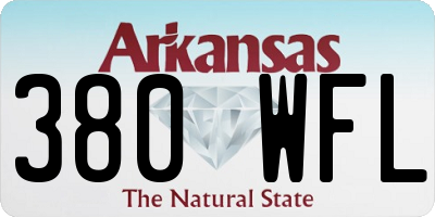 AR license plate 380WFL