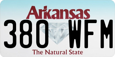 AR license plate 380WFM