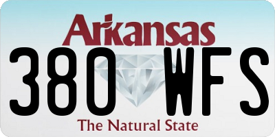 AR license plate 380WFS