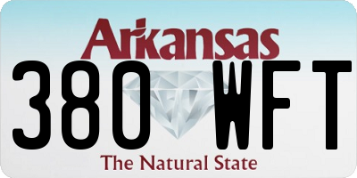 AR license plate 380WFT