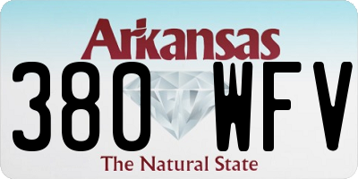 AR license plate 380WFV